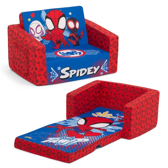 Marvel Spidey &#x26; His Amazing Friends Cozee Flip-Out 2-in-1 Convertible Chair To Lounger